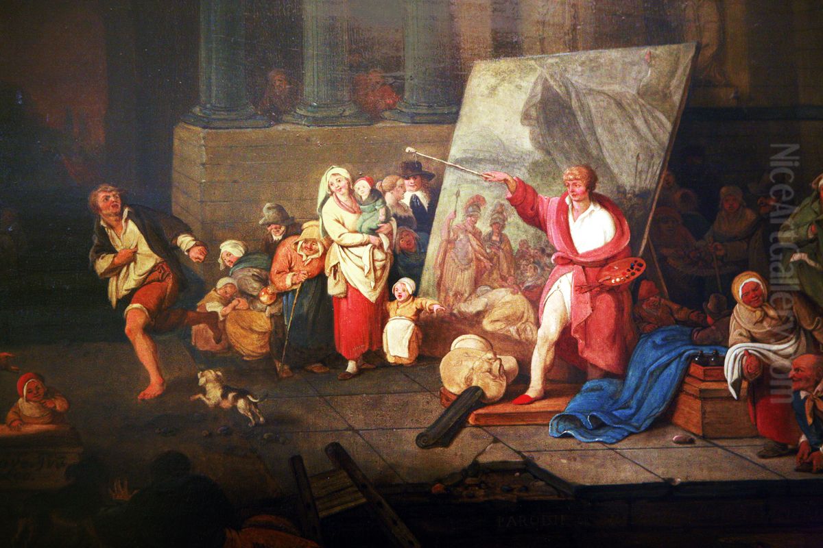 Apelles and the shoemaker Oil Painting by Jacques-Albert Senave
