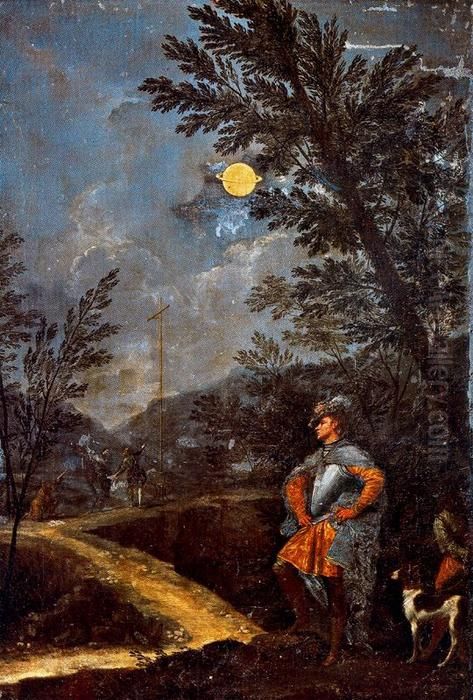 Saturn Oil Painting by Donato Creti