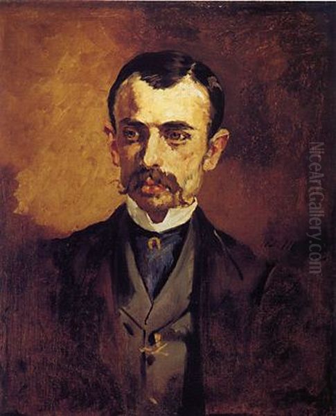 Portrait of a Man (The Singer Rubini?, Paul Rodier?) Oil Painting by Edouard Manet