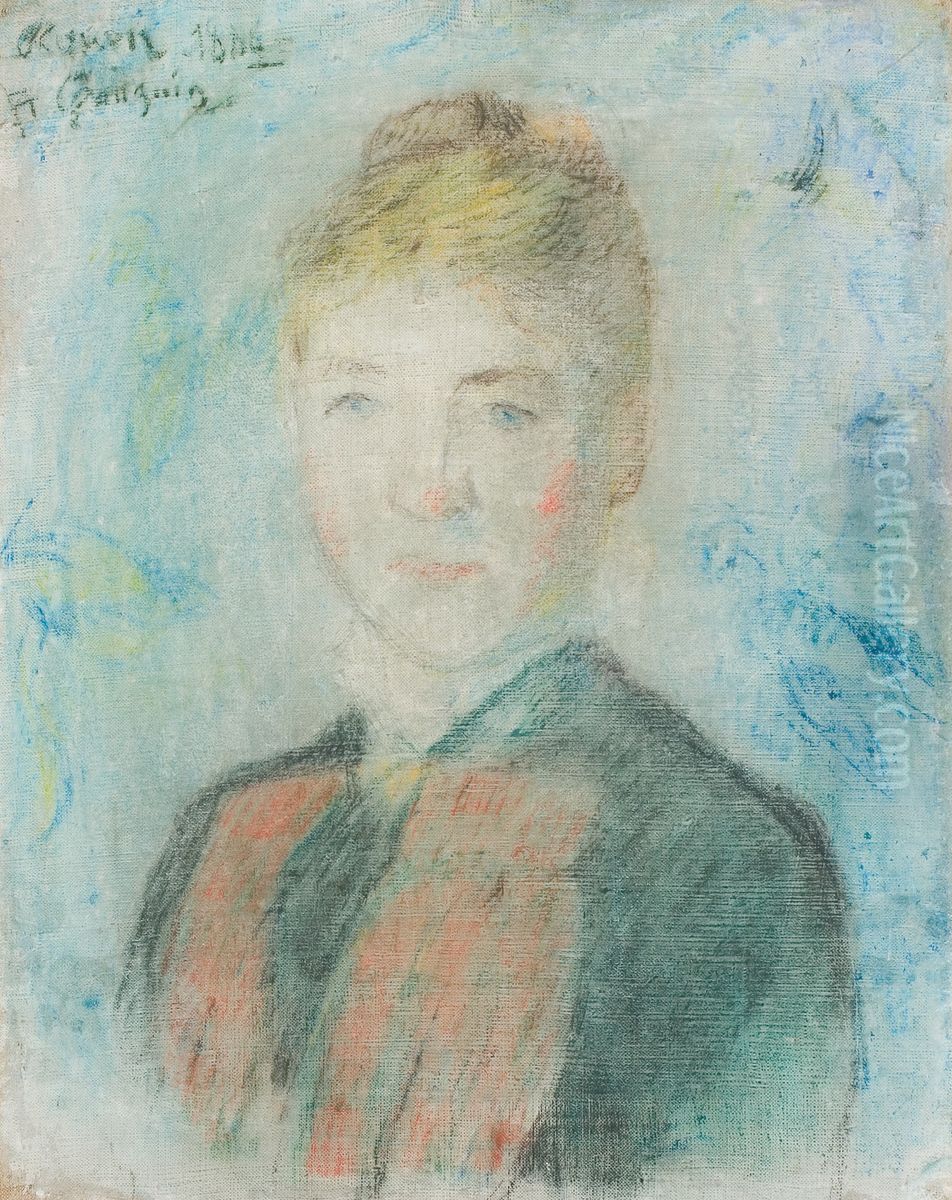 Mlle S. Manthey, Portrait de Sophie Margrethe Manthey Oil Painting by Paul Gauguin