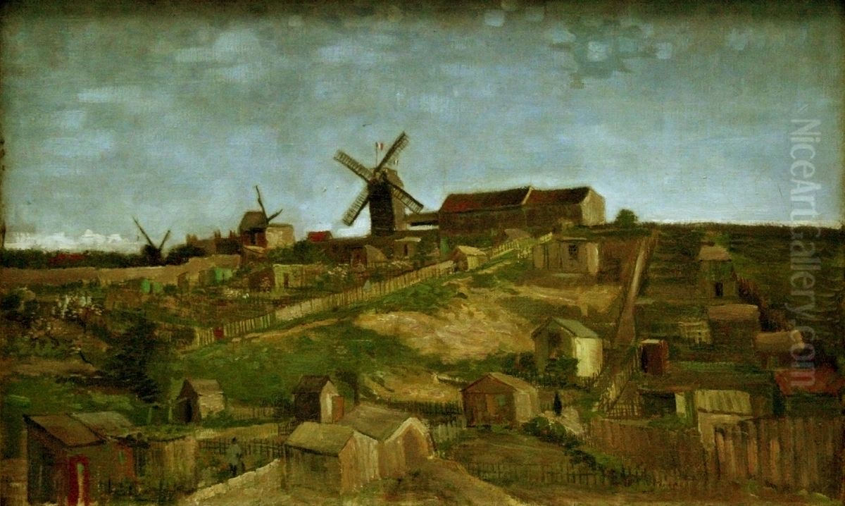 La butte Montmartre Oil Painting by Vincent Van Gogh