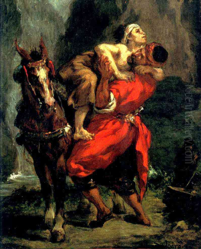 The Good Samaritan Oil Painting by Eugene Delacroix