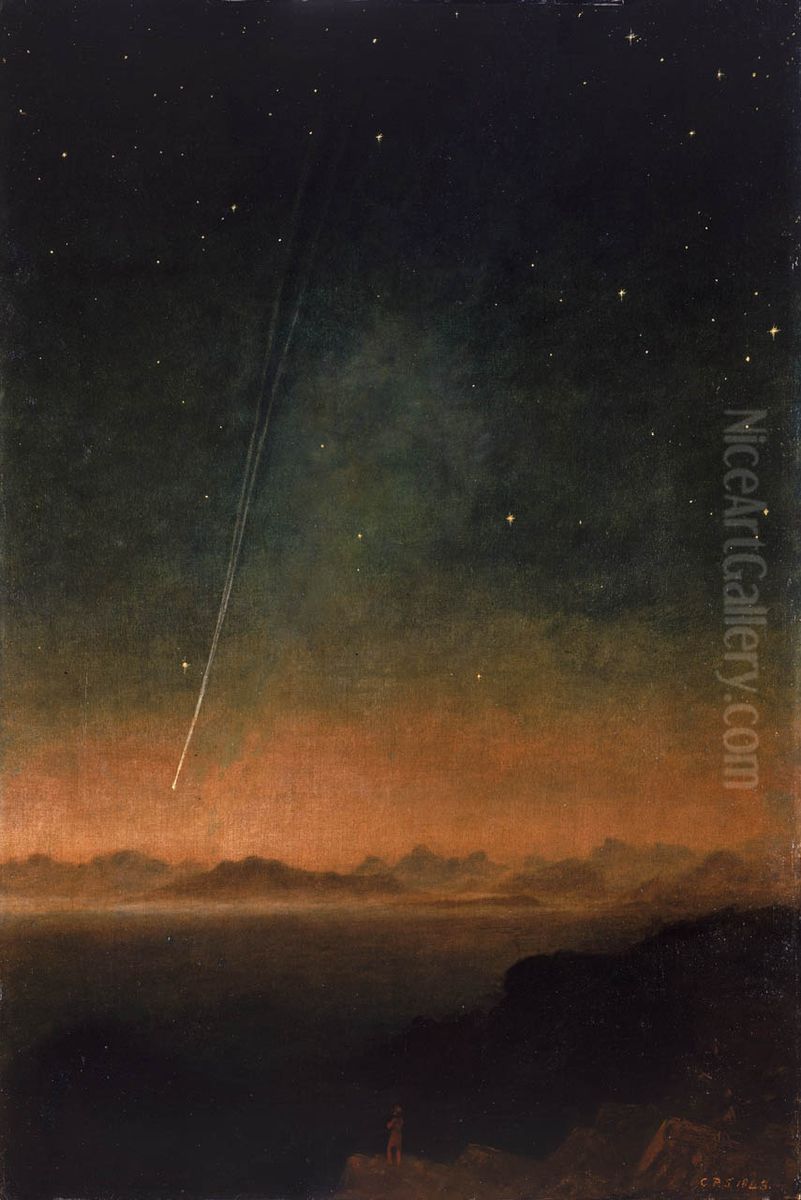 The Great Comet of 1843 Oil Painting by Charles Piazzi Smyth