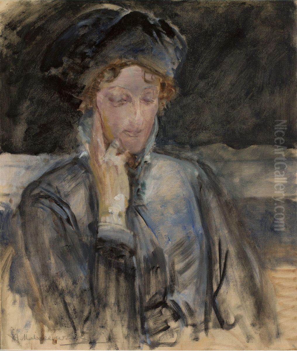 Portret Marii Balowej Oil Painting by Jacek Malczewski