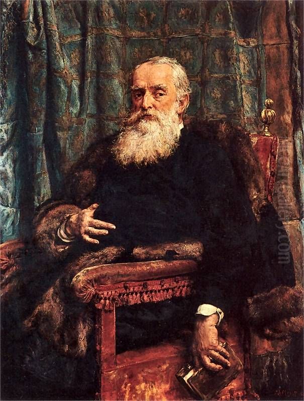 Portrait of Henryk Krajewski Oil Painting by Jan Matejko