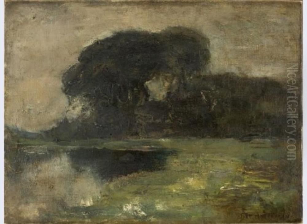 Landzicht farm Oil Painting by Piet Mondrian