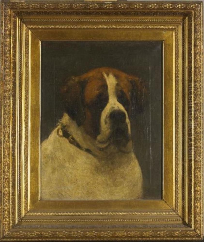 a Saint Bernard Oil Painting by Piet Mondrian