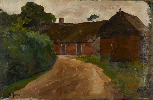 Boerderij Oil Painting by Piet Mondrian
