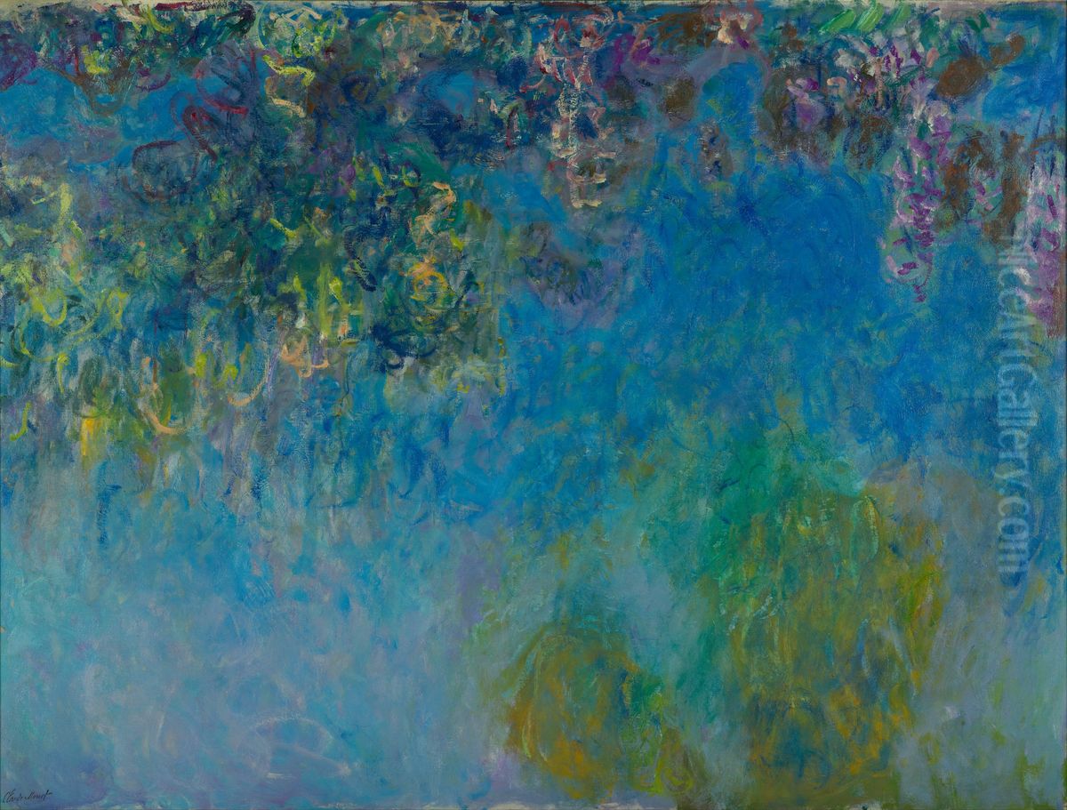 Blauweregen Oil Painting by Claude Oscar Monet