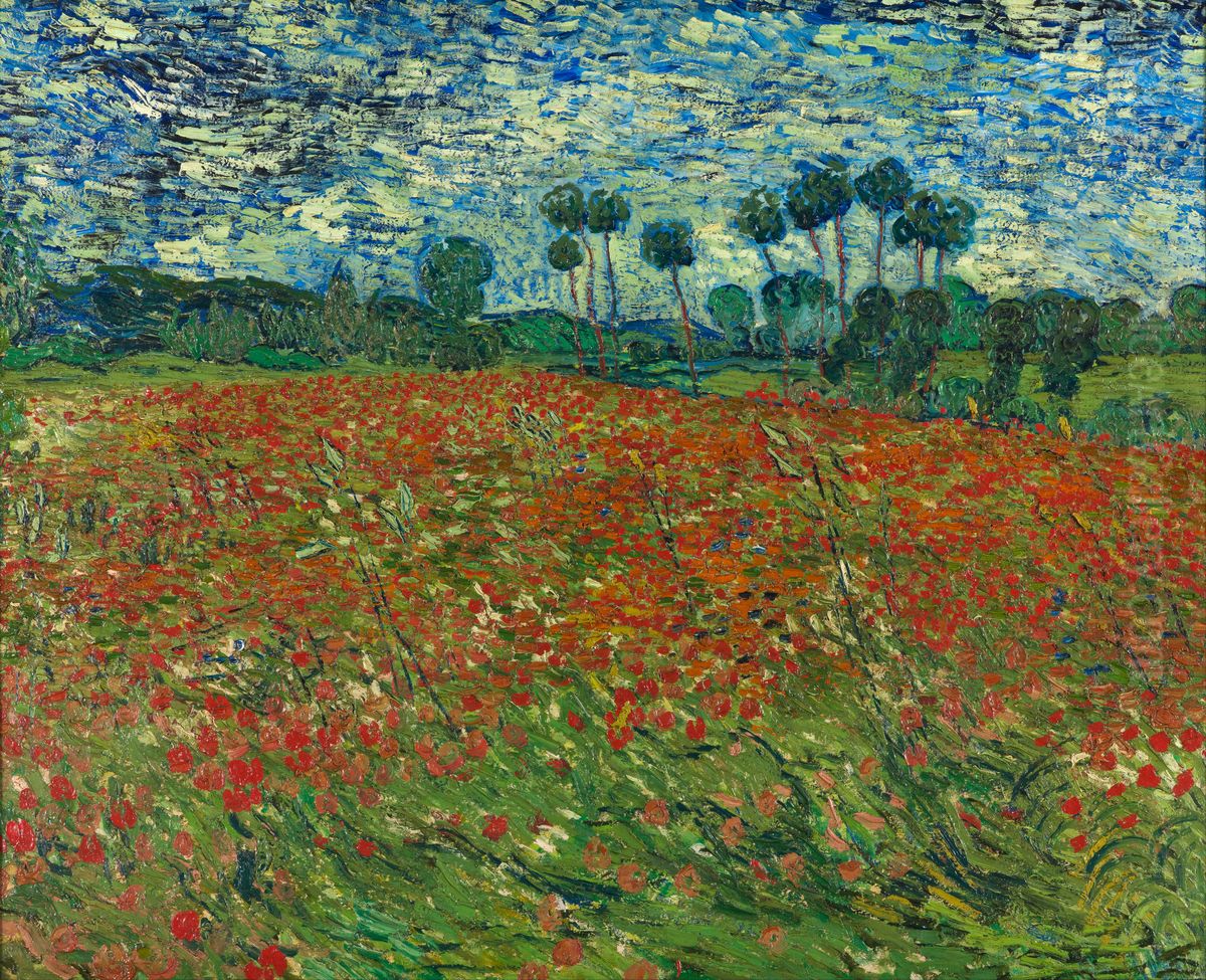 Poppy field Oil Painting by Vincent Van Gogh