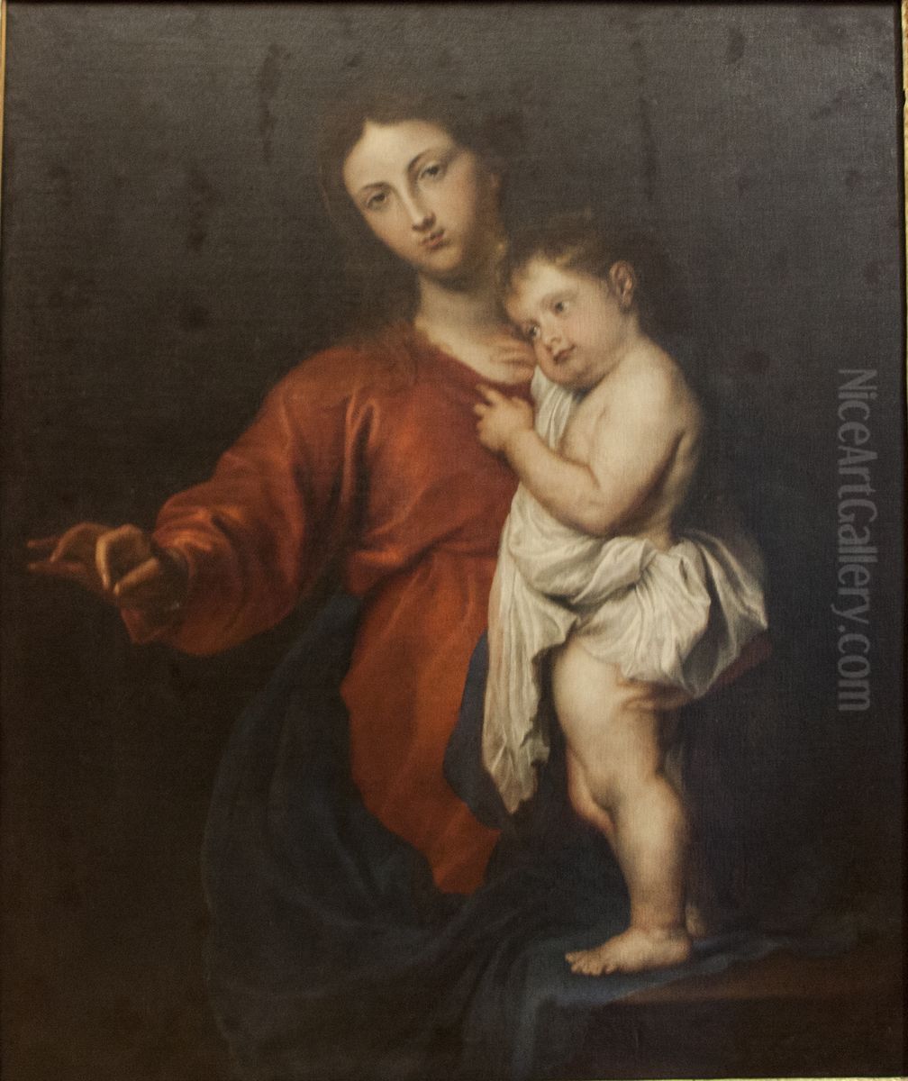 Madonna of the Rosary Oil Painting by Sir Anthony Van Dyck
