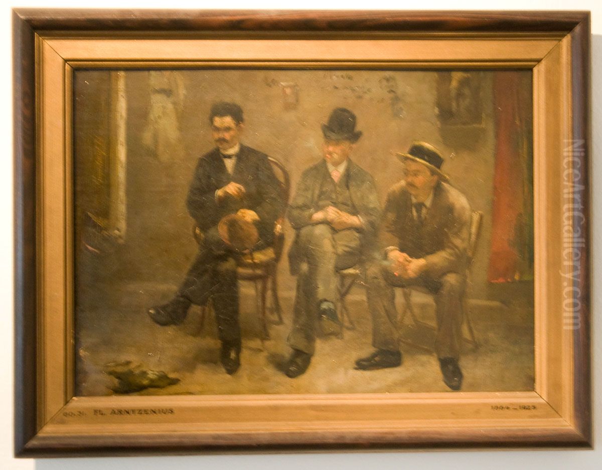 Kunstbeschouwing Oil Painting by Floris Arntzenius