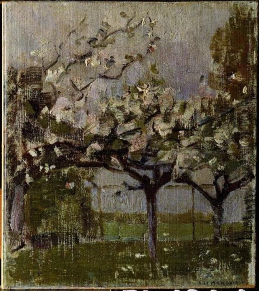 Bloeiende bomen Oil Painting by Piet Mondrian