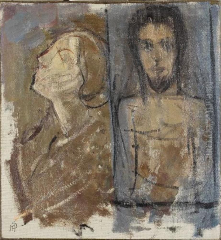 Images of torsos Oil Painting by Piet Mondrian