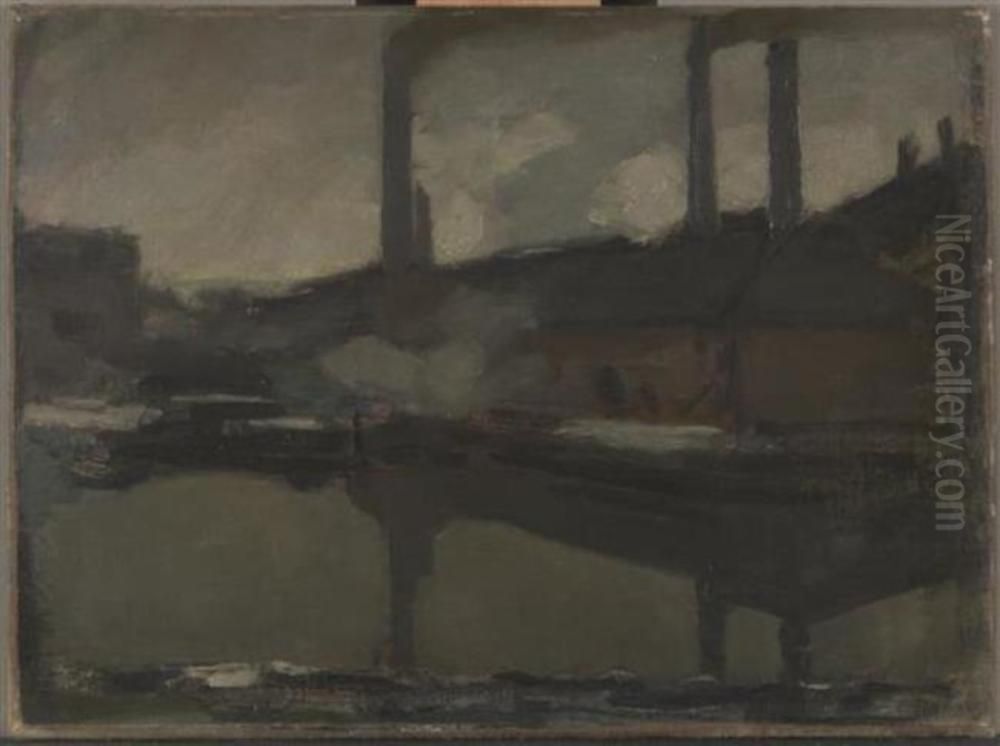 De Koninklijke Waskaarsenfabriek Oil Painting by Piet Mondrian