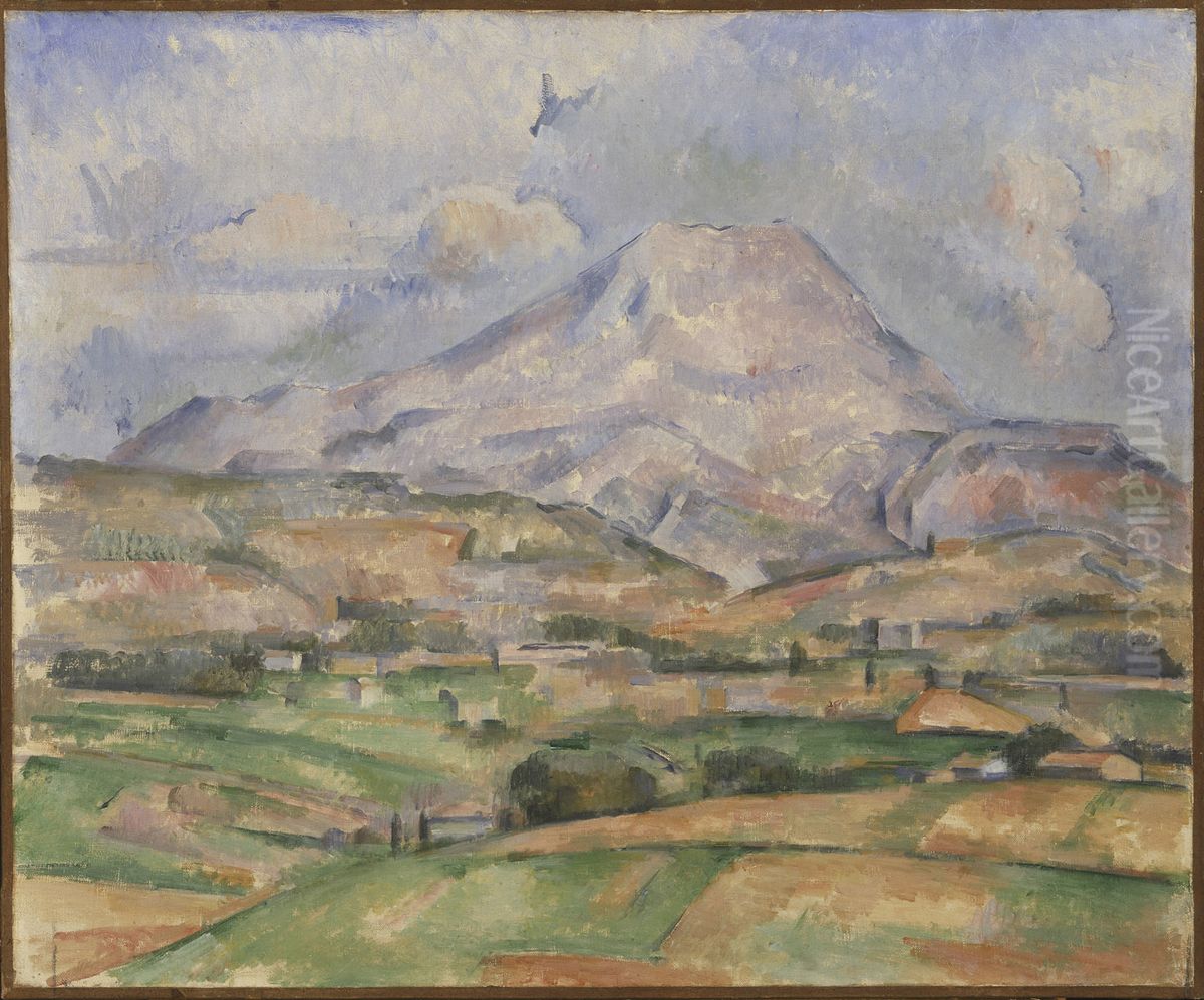 La Montagne Sainte-Victoire Oil Painting by Paul Cezanne