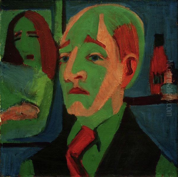 Jan Wiegers Oil Painting by Ernst Ludwig Kirchner