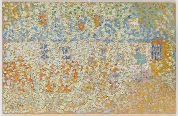 Houses in the Country Oil Painting by Kasimir Sevrinovitch Malevich