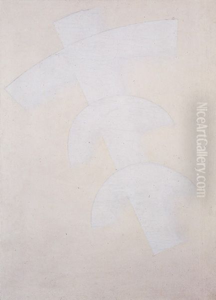 <<Suprematizm (Zvukovye volny).>> Oil Painting by Kasimir Sevrinovitch Malevich