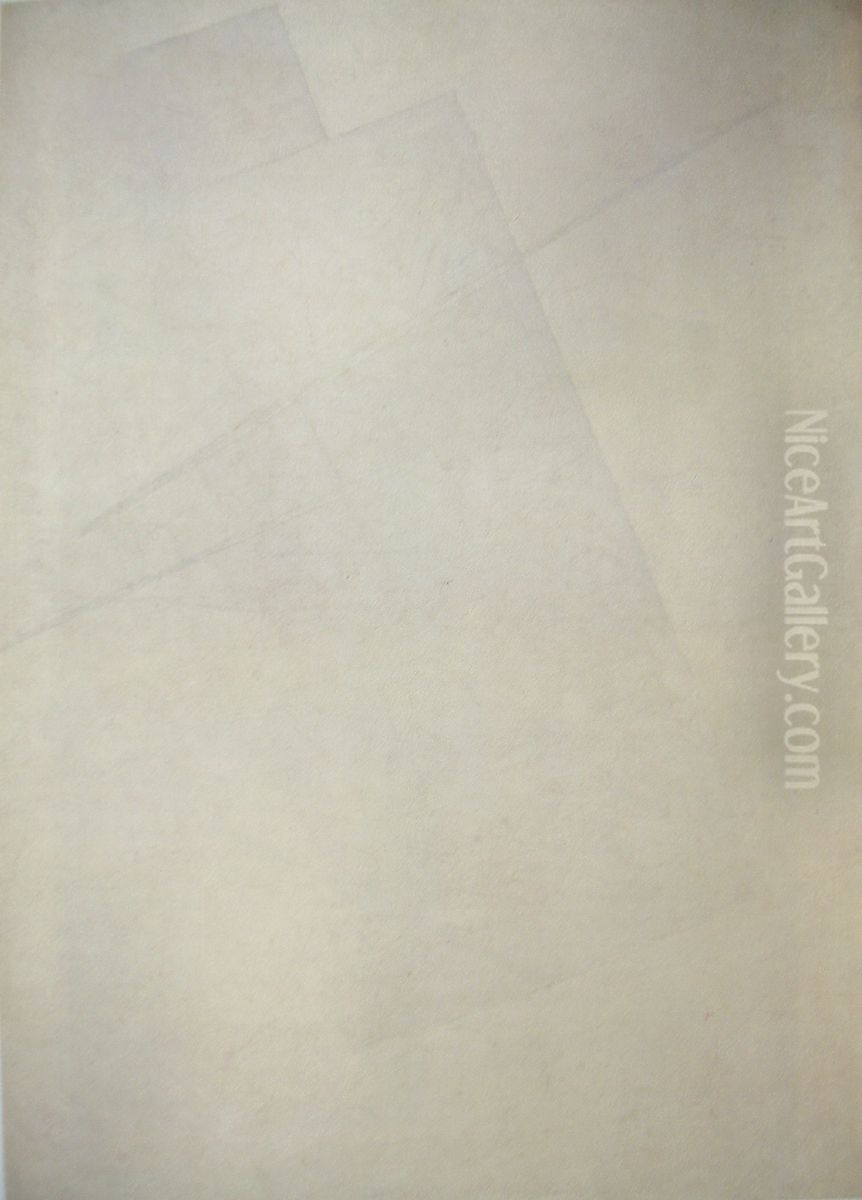 <<Suprematizm.>> Oil Painting by Kasimir Sevrinovitch Malevich