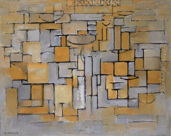 Painting No. II Oil Painting by Piet Mondrian