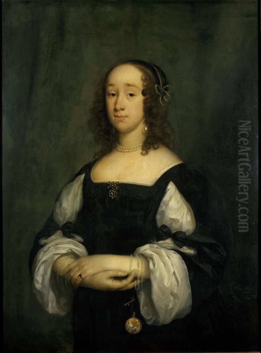 Portrait of a Woman Oil Painting by Cornelis Janssens van Ceulen