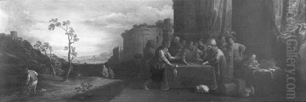 De getrouwe en de onnutte dienstknecht (Mattheus Oil Painting by Joost Cornelisz Droochsloot