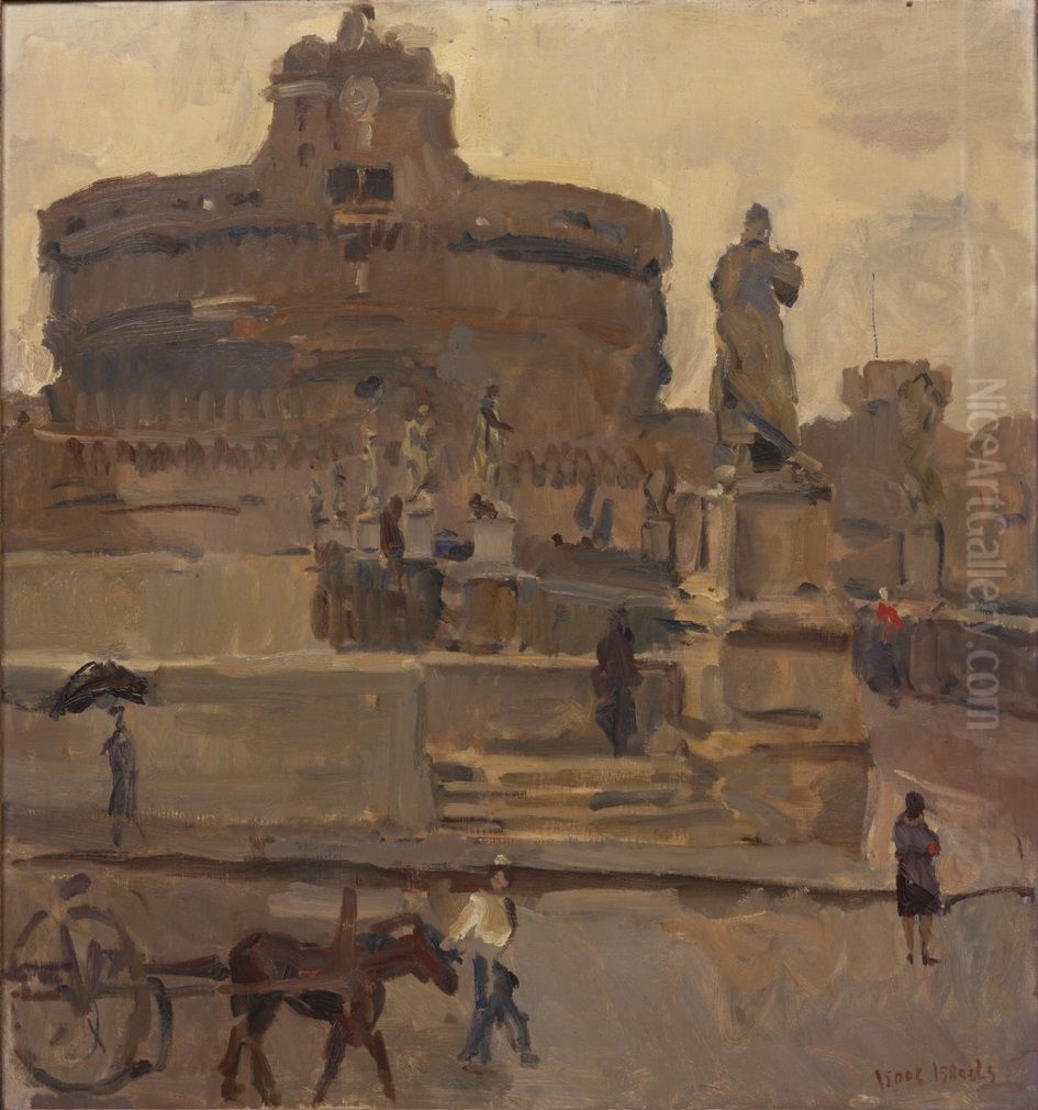 Rome, Castel Sant' Angelo Oil Painting by Isaac Lazarus Israels
