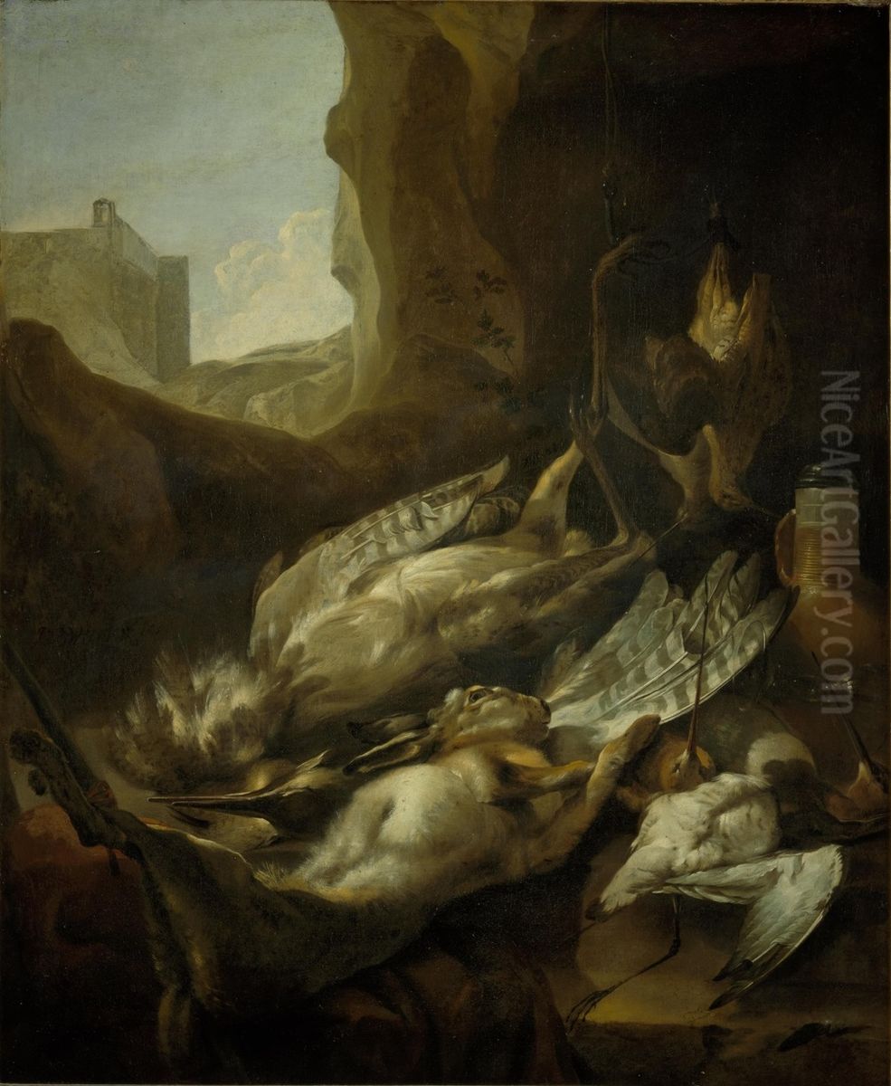 Still Life with Dead Game and Poultry Oil Painting by Jan Baptist Weenix