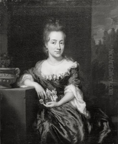 Portrat von Elisabeth Voet (1662-1738) Oil Painting by Nicolaes Maes