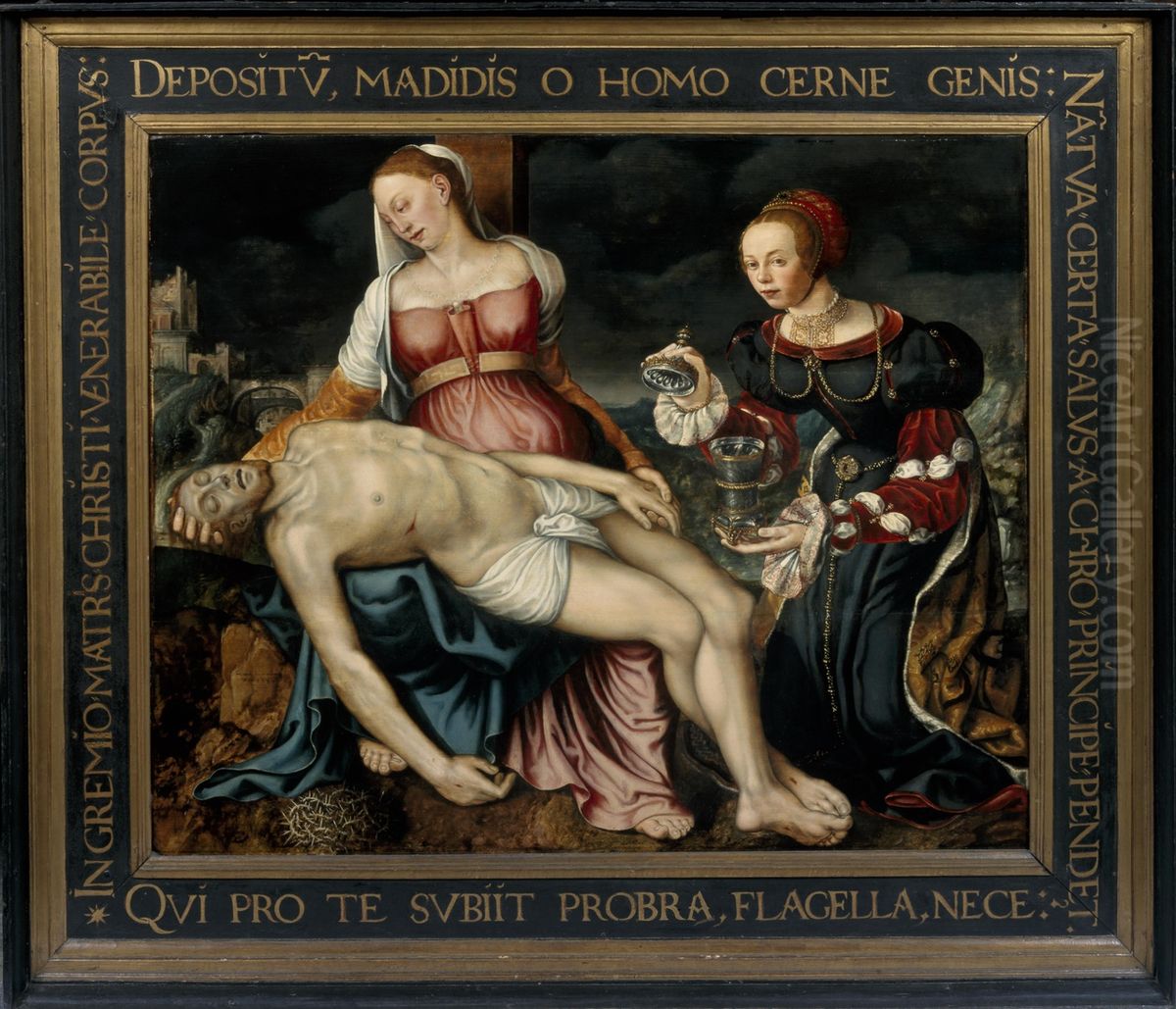 The Lamentation Oil Painting by Mechtelt van Lichtenberg