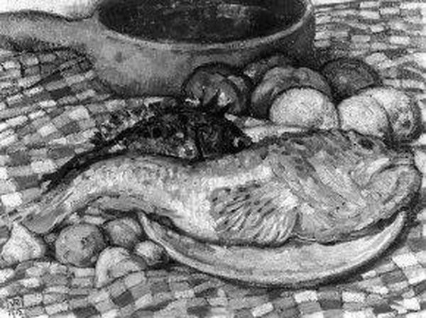 Rascasse Oil Painting by Theo van Rysselberghe