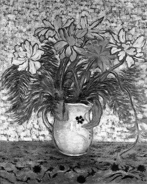 Bloemstilleven Oil Painting by William Degouve de Nuncques