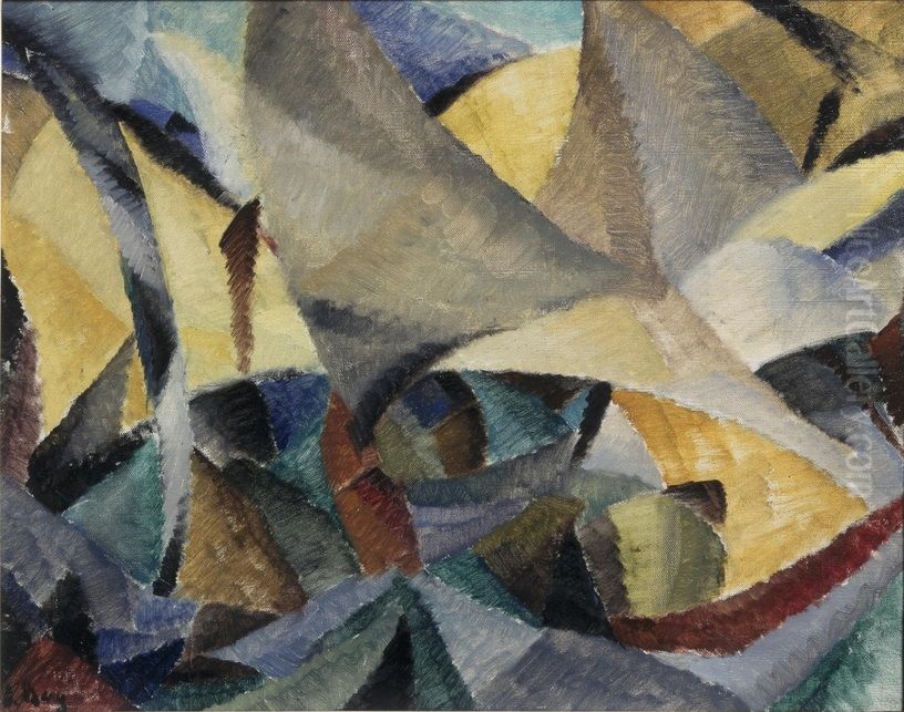 Landschap te Mallorca Oil Painting by Else Berg