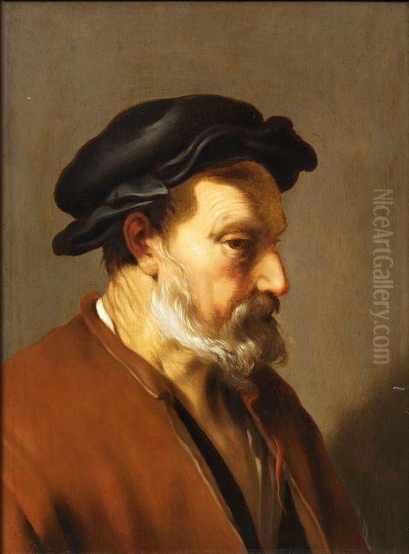 Kopf eines alten Mannes Oil Painting by Abraham Bloemaert