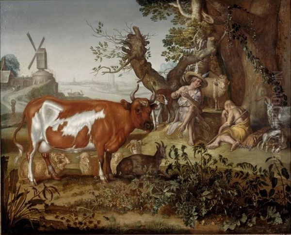 Mercury, Io and Argus Oil Painting by Peter Wtewael