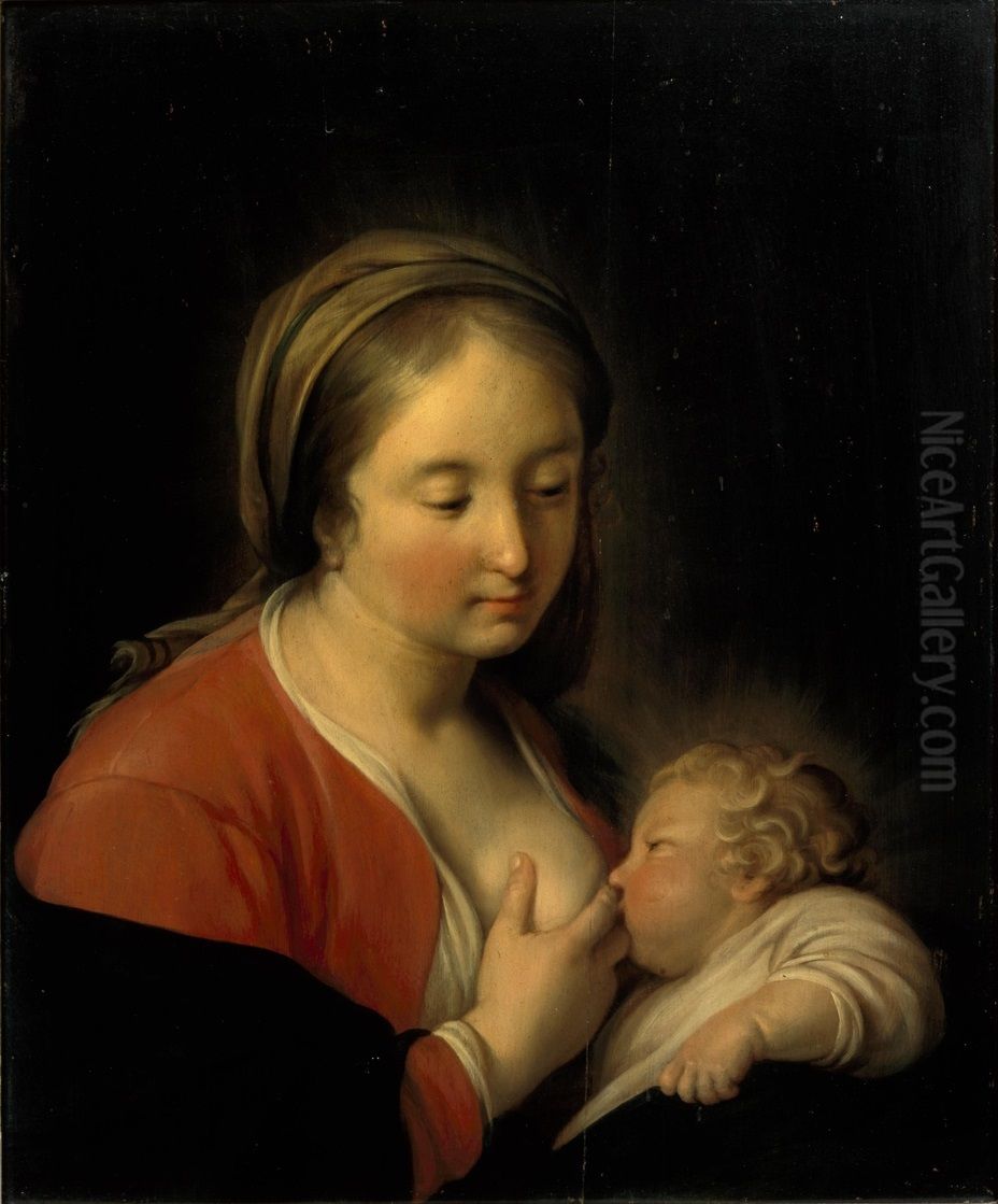 Virgin with child Oil Painting by Hendrick Bloemaert