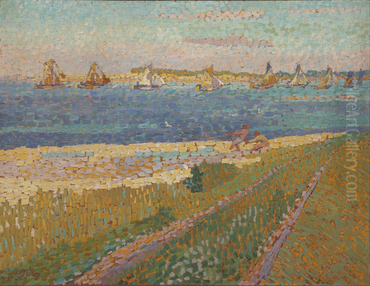 The Schelde near Veere Oil Painting by Jan Toorop