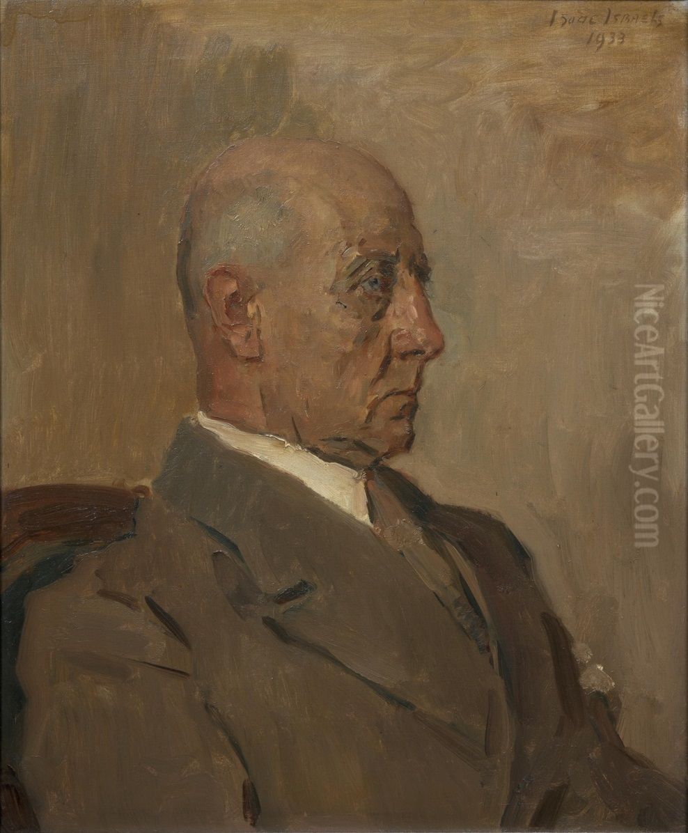 Portret van W.A.F. Bannier, leraar Stedelijk Gymnasium, Utrecht Oil Painting by Isaac Lazarus Israels