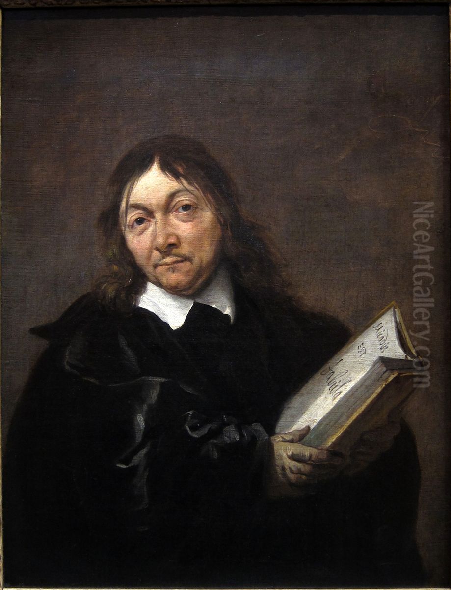 Portrait of Rene Descartes Oil Painting by Jan Baptist Weenix