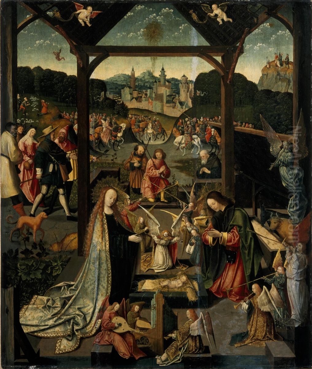 the adoration Oil Painting by Jacob Cornelisz Van Oostsanen