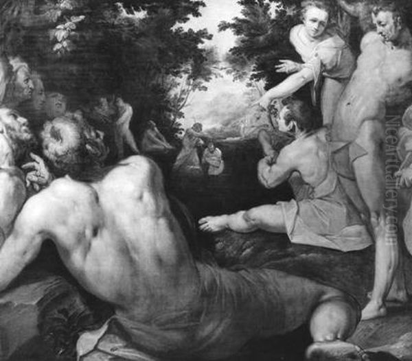 15) Oil Painting by Cornelis van Haarlem