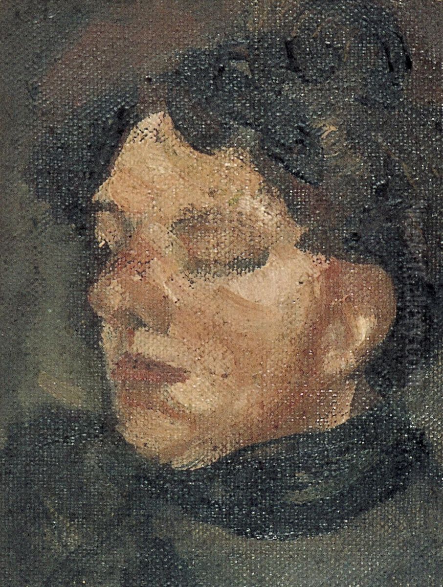 Portret van Agnita Feis Oil Painting by Theo van Doesburg