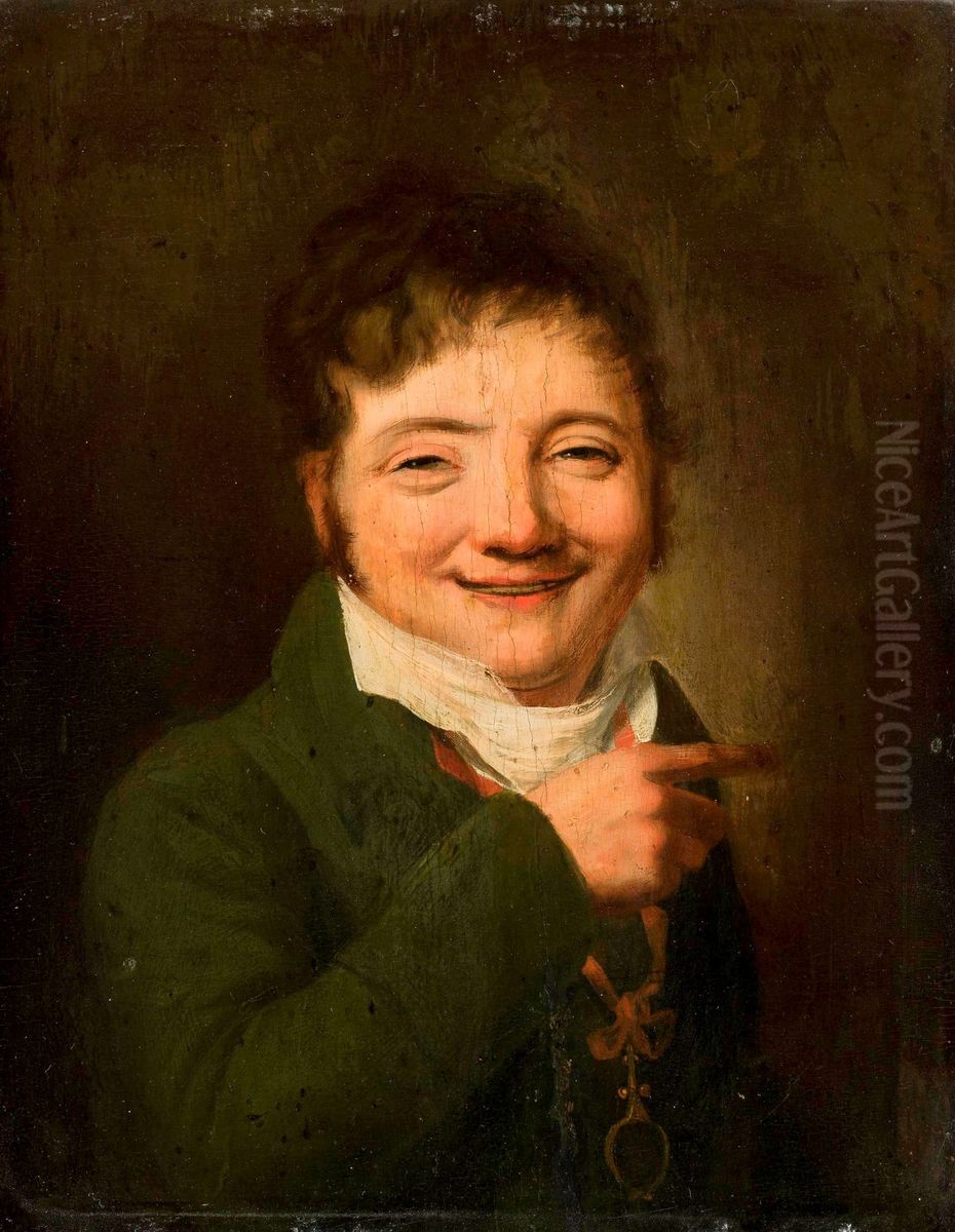 Portrait of Alojzy Gonzaga Fortunat Zolkowski Oil Painting by Jan Feliks Piwarski