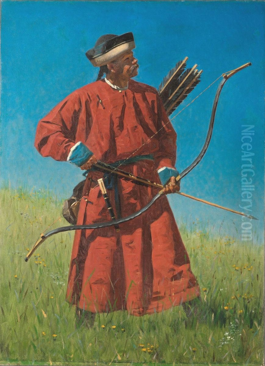 Bukhara soldier Oil Painting by Vasily Vereshchagin