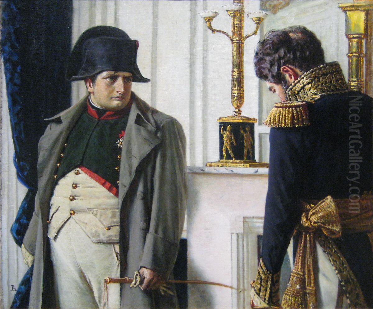 Napoleon and general Lauriston Oil Painting by Vasily Vereshchagin