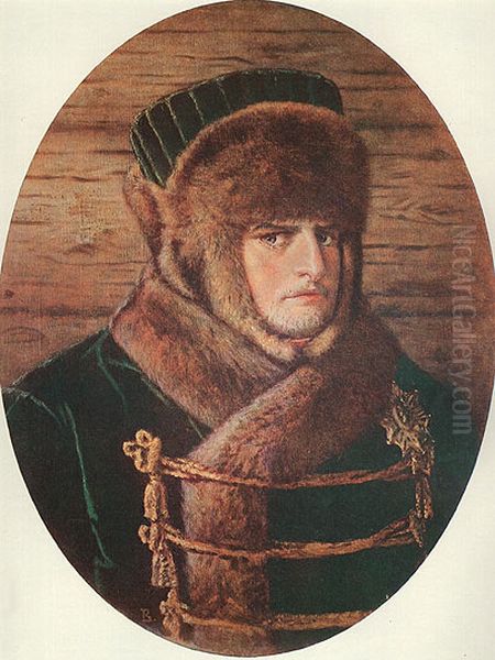 Napoleon in winter clothing Oil Painting by Vasily Vereshchagin