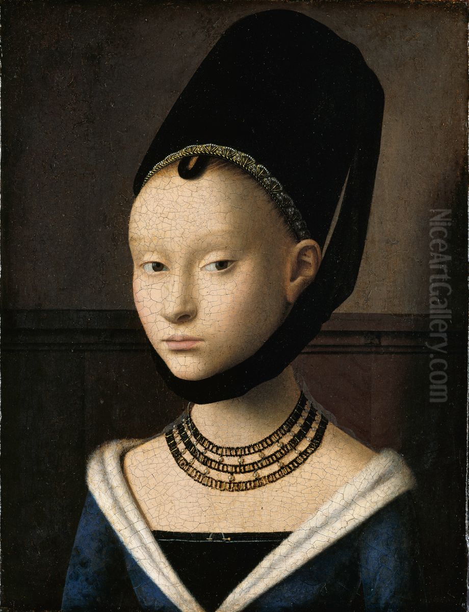 Portrait of a Young Woman Oil Painting by Petrus Christus