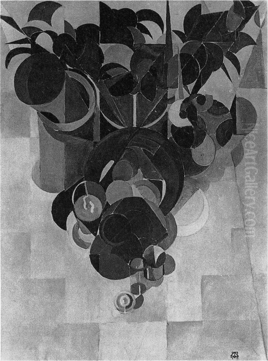 Composition IV (Still Life) Oil Painting by Theo van Doesburg