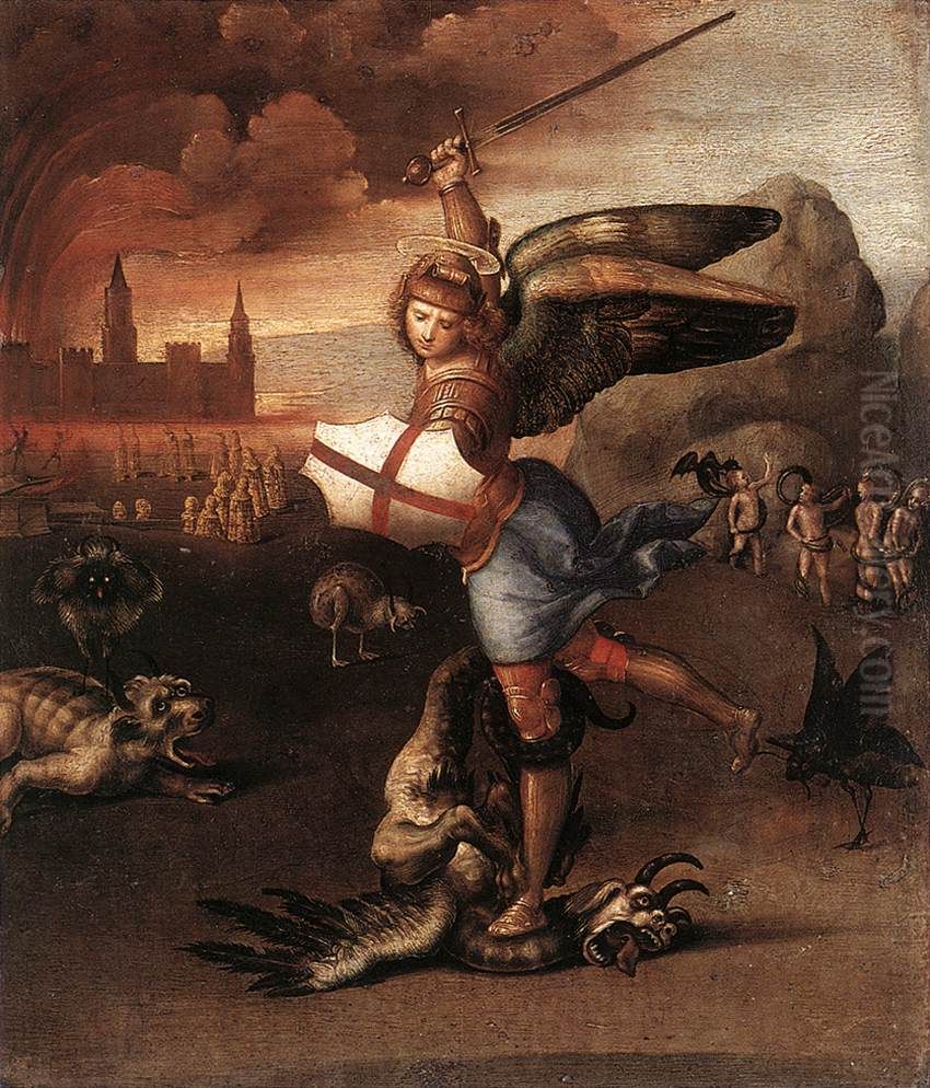 St. Michael Oil Painting by Raphael